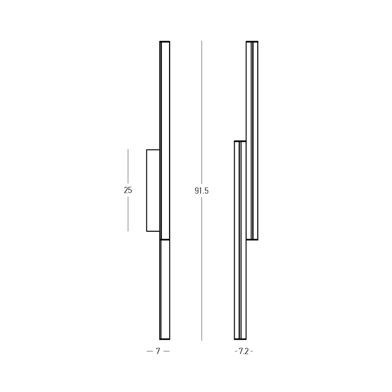 LED sieninis šviestuvas 26W 3000K smėlio juoda ir žalvario spalvos