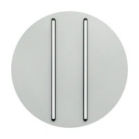 Apvalus LED lubinis šviestuvas 43W 3000K, smėlio pilka-juoda matinis - Nuotrauka 1