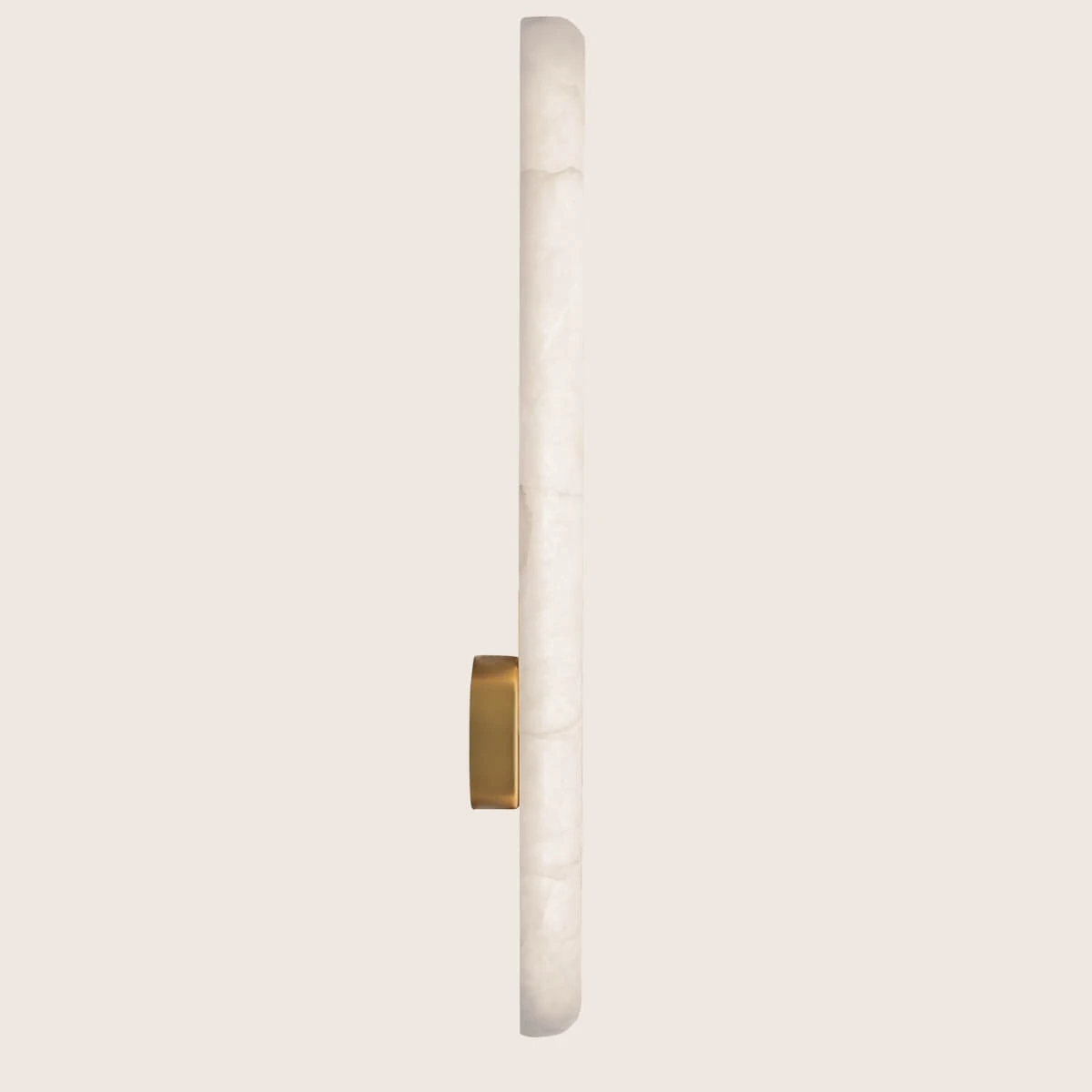 Alabaster & Brass Dimmable LED Wall Light