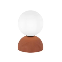 Terracotta & Opal Glass G9 Table Lamp - Image 2