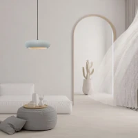 Grey Clay Ribbed Pendant Light, Sandy Black Finish - Image 1