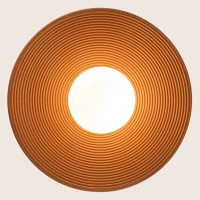 LED Pakabinamas Šviestuvas | Terakotos Molio ir Juodo Metalo | G9 - Nuotrauka 3