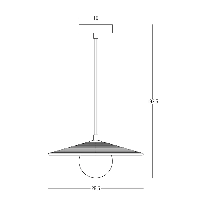 LED Pakabinamas Šviestuvas | Terakotos Molio ir Juodo Metalo | G9