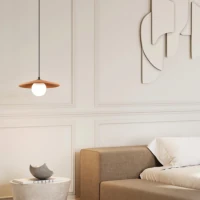 LED Pakabinamas Šviestuvas | Terakotos Molio ir Juodo Metalo | G9 - Nuotrauka 1