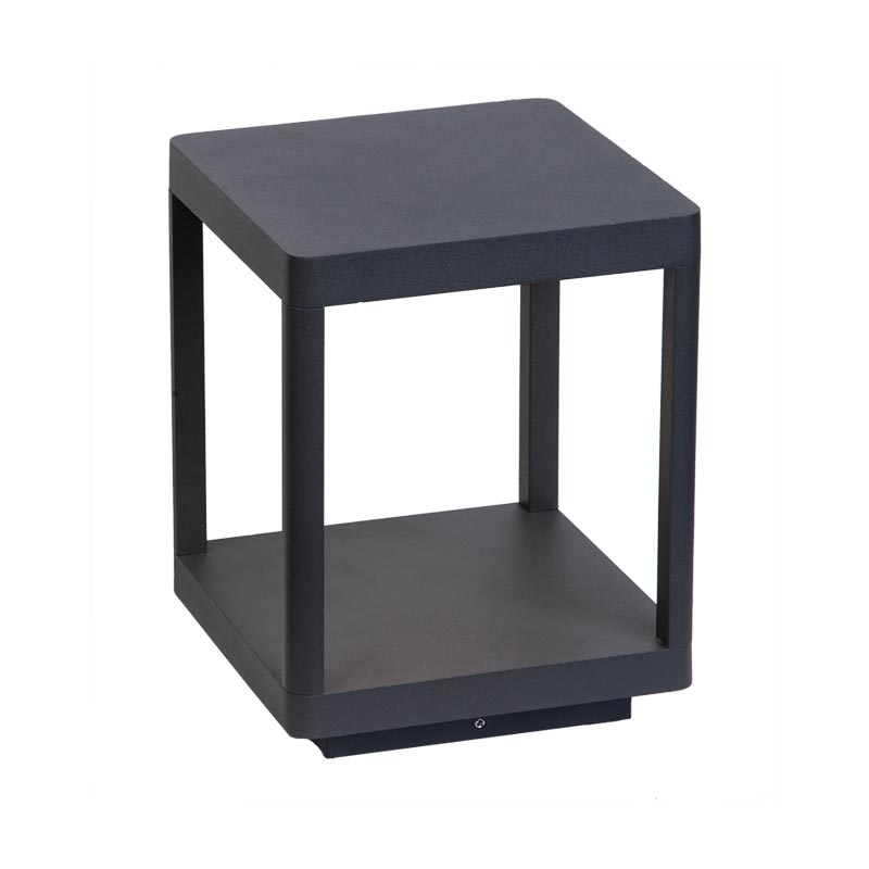 Lauko šviestuvas 9W – kvadratinis, grafito spalvos, IP54