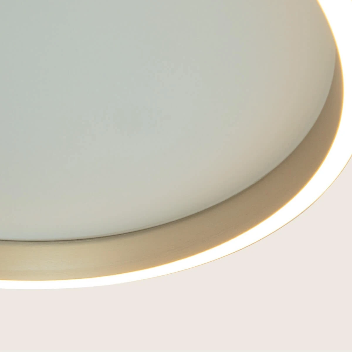 Circular LED Ceiling Light, Brushed Gold, Dimmable CCT