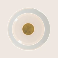LED Pendant Light, Brushed Brass and Glass - Image 2