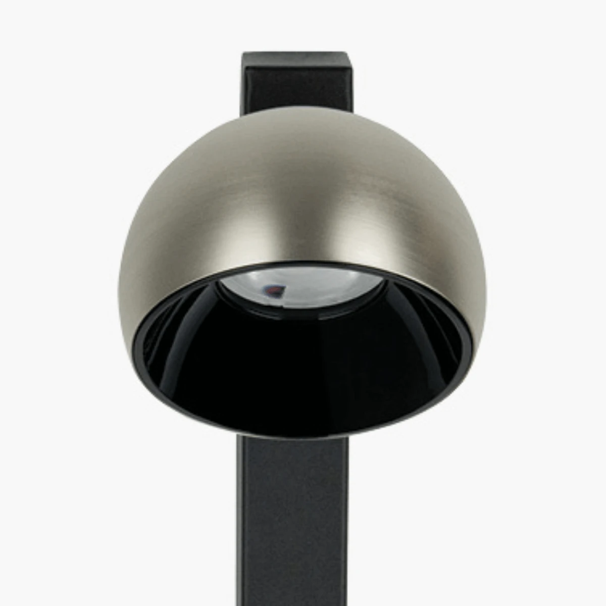 LED Wall Light, 13W, Brushed Nickel & Sandy Black Base