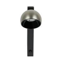 LED Wall Light, 13W, Brushed Nickel & Sandy Black Base - Image 1