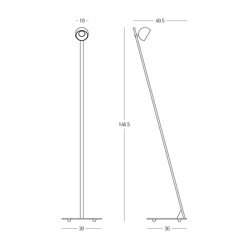 LED Floor Lamp, Sandy Black & Brushed Nickel, 7W 3000K
