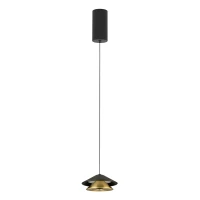 LED pakabinamas šviestuvas, smėlio juoda ir šlifuoto aukso - Nuotrauka 2