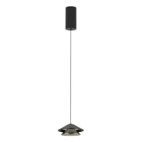 LED Pendant Light 9W, Sandy Black & Brushed Nickel - Image 1