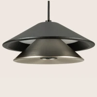 LED Pendant Light 9W, Sandy Black & Brushed Nickel - Image 2