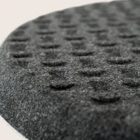 Black LED Pendant Light with Acoustic Panel, 45cm - Image 5