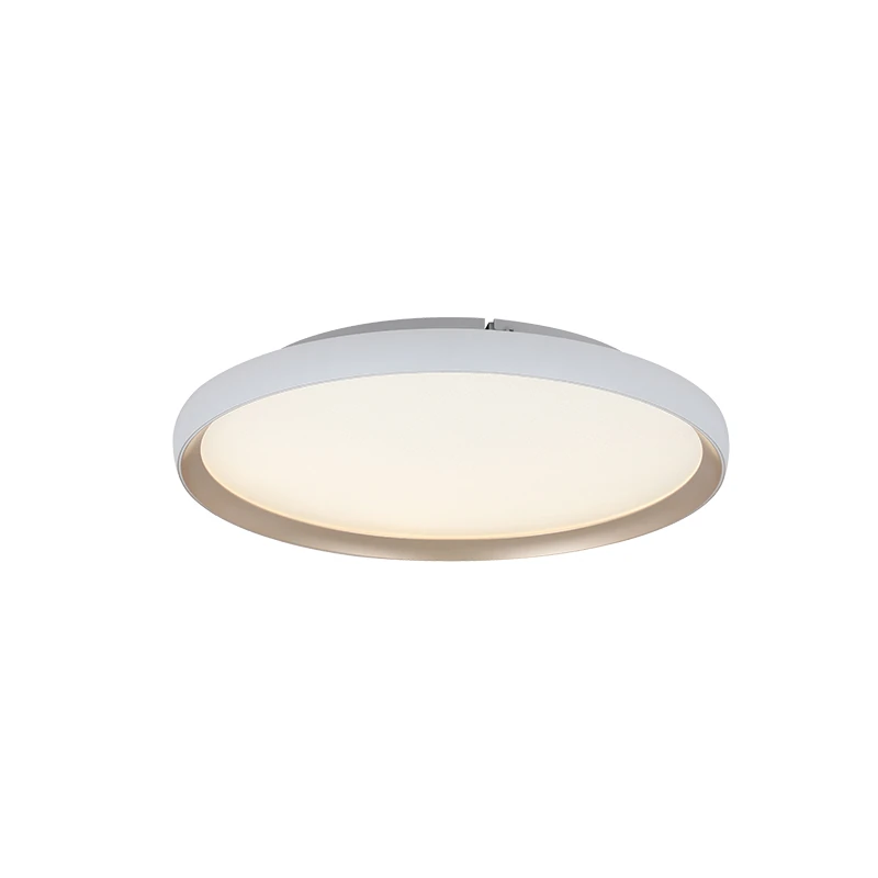 Reguliuojamos CCT LED lubinis šviestuvas, matinis baltas-auksinis, Ø40cm