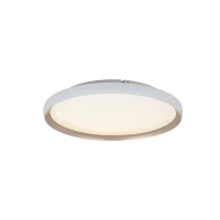Reguliuojamos CCT LED lubinis šviestuvas, matinis baltas-auksinis, Ø40cm - Nuotrauka 1