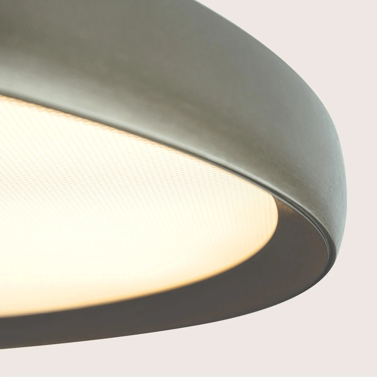 Brushed Grey Round LED Ceiling Light