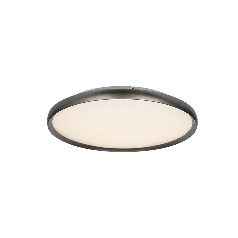 Brushed Grey Round LED Ceiling Light