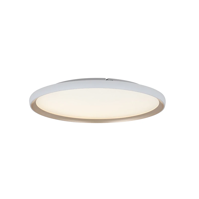LED Ceiling Light 60cm Matt White & Gold, Tunable White