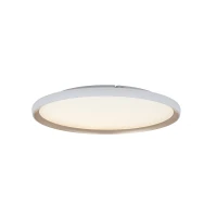 LED Ceiling Light 60cm Matt White & Gold, Tunable White - Image 1