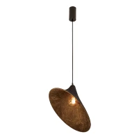 Black Mulberry Silk Sculptural Pendant Light - Image 2