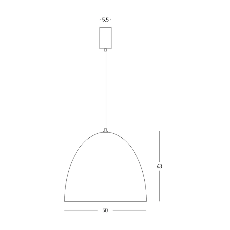 Organic Textured Black Pendant Light
