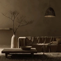 Organic Textured Black Pendant Light - Image 1