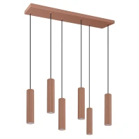 Pendant lamp 80 cm – linear, mocha, DALI/PUSH DIMM