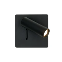 Įleidžiamas pasukamas LED skaitymo šviestuvas 3W 3000K, smėlio juodas - Nuotrauka 2
