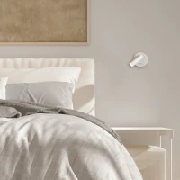 Adjustable LED Wall Spot Light, Matt White - Image 1