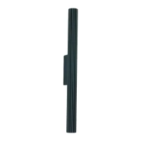 Ribbed LED Wall Light, Matt Black, 40cm - Image 2