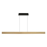Brushed Gold-Black Linear LED Pendant Light 46W 3000K - Image 1