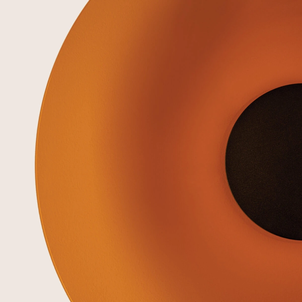 Round Tawny Glass LED Wall Light, Sandy Black