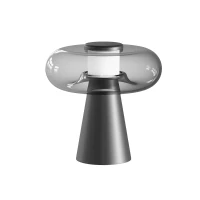 LED Portable Table Lamp, Matt Black, 3000K, Touch Dimming - Image 1