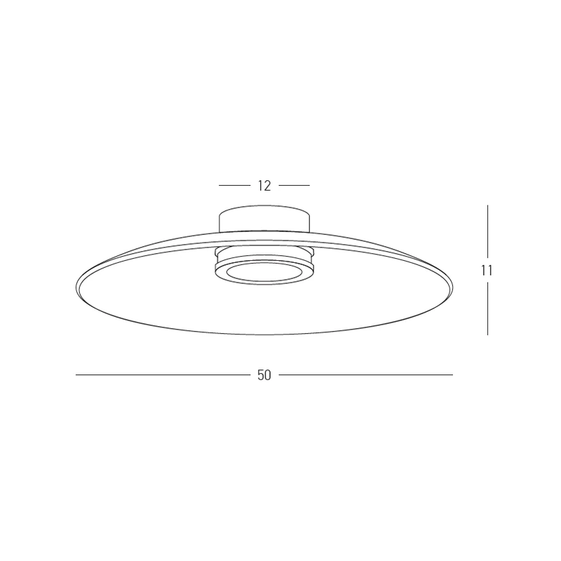 LED Lubinis Šviestuvas 30W 2700K, Matinis Juodas Aliuminis, Rusvas Stiklas