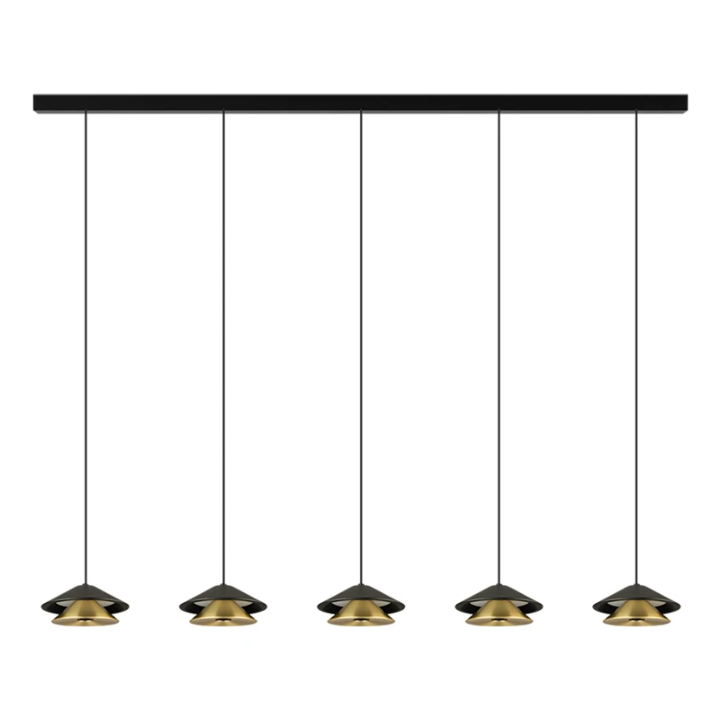 Auksinis LED Linijinis Pakabinamas Šviestuvas 45W 3000K
