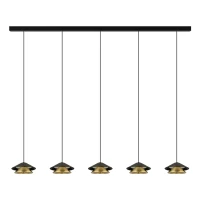 Auksinis LED Linijinis Pakabinamas Šviestuvas 45W 3000K - Nuotrauka 1
