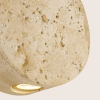 Natural Stone & Gold LED Pendant Light - Image 4