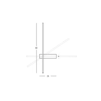 Linear Black LED Wall Light 10W 3000K - Image 3