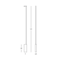 Slim Vertical LED Wall Light 14W 3000K - Image 4
