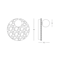 Natural Stone Wall Light, G9, Ø30cm - Image 3