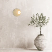 Natural Stone Wall Light, G9, Ø30cm - Image 1