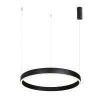 Juodas matinis linijinis LED pakabinamas šviestuvas 59W 3000K, 60 cm - Nuotrauka 1