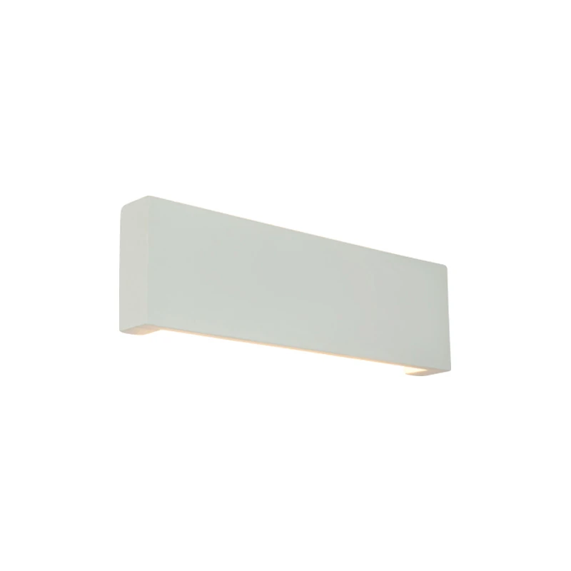 White Rectangular LED Wall Light, 30x8 cm, 3000K