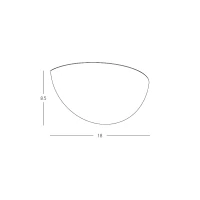 White Half-Round LED Wall Light, Selectable CCT - Image 6