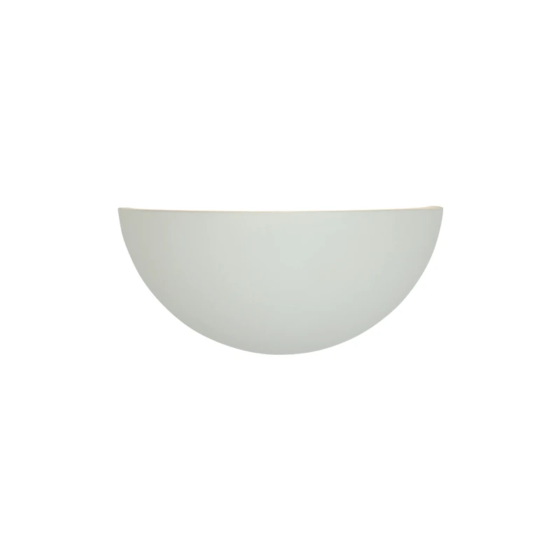 White Half-Round LED Wall Light, Selectable CCT