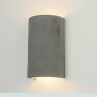 Curved Concrete Up/Down Wall Light, 11x18 cm - Image 3