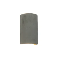 Curved Concrete Up/Down Wall Light, 11x18 cm - Image 2