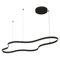 LED Pakabinamas Šviestuvas, Organinio Dizaino, Matinis Juodas, 127x60 cm - Nuotrauka 1