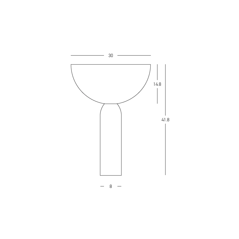 Sculptural Beige Table Lamp
